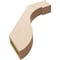 Ekena Millwork 3-inch W x 18-inch D x 18-inch H Del Monte Rough Cedar Woodgrain TimberThane Knee Brace, Primed BRCUR03X18X18DELRCPR - alternate 6